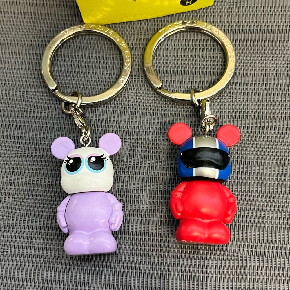 DISNEY VINYLMATION Purple Eyelashes Girl & Junior Racer Racecar Driver